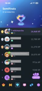 Duolingo セミファイナル (1位)